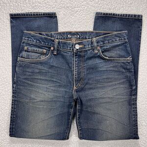 Fossil‎ Jeans Men's 34x30 Straight Leg USA Y2K Heritage Denim Streetwear Grunge